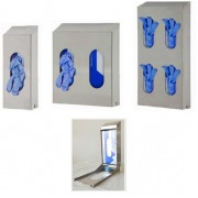 Container in stainless steel AISI 304 for housing box with gloves